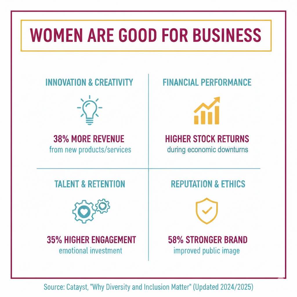 women are good for business
